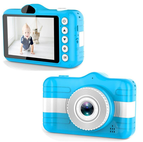 3.5 inch Full HD 1080P Kids Children Mini Digital Camera Front and Rear Camera Memory Card Camcorder for 3-10 year old