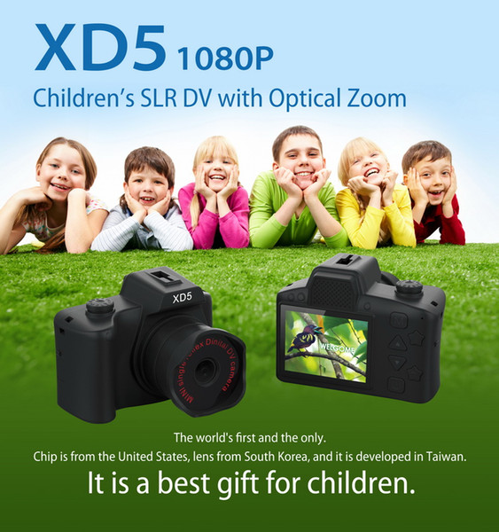 Mini Digital Kids Cameras 2.0 Inch IPS HD Colored Screen Kids Camera Children children's SLR DV with optical Zoom
