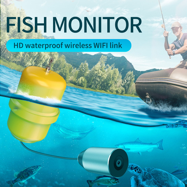 1080P HD Night Vision 140° Waterproof Lens Bionic Fish WIFI Underwater Fishing Camera Fish Monitor APP Supported Visible on Mobile Phone