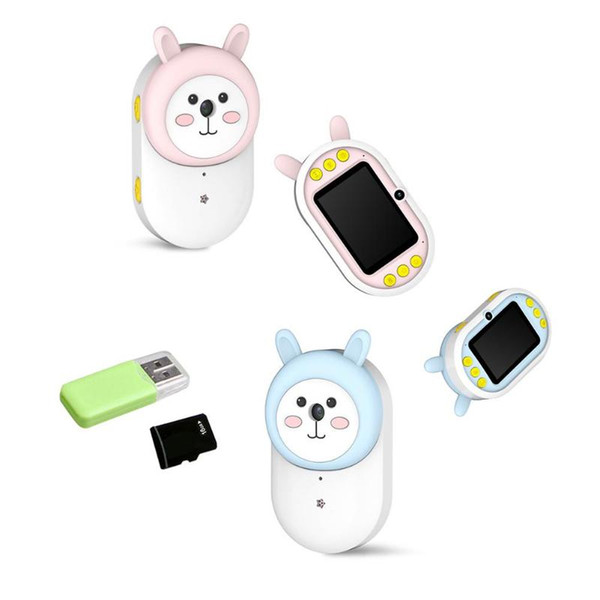 Kids Mini Dual Lens Camera Cute and Delicate Animal Pattern Elements Cartoon WiFi Rabbit 300W Digital Camera Kids Toy