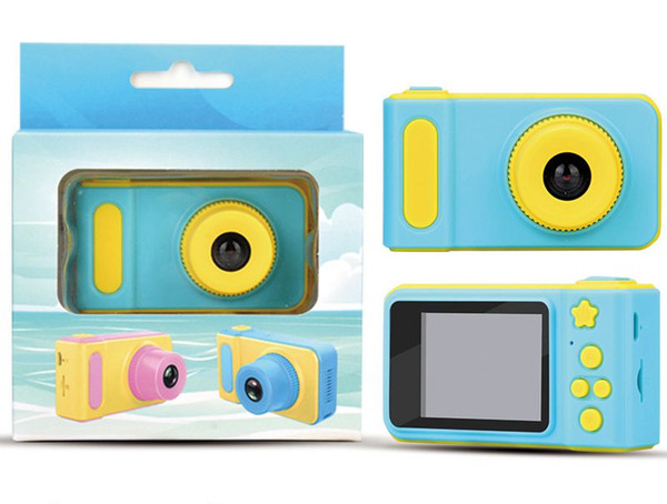 Children Camera Mini Digital Kids Camera Cute Cartoon Camera 1080P Toddler Toy Children Birthday Gift 2Inch Screen Cam with package box