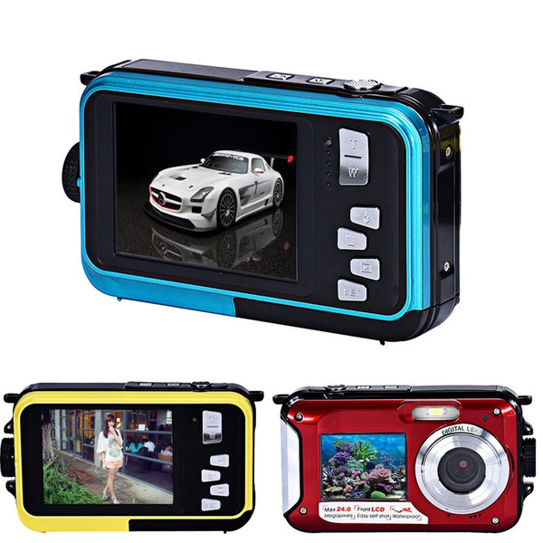 Christmas Double Screen Waterproof Camera 24MP 16x Digital Zoom Dive Camera