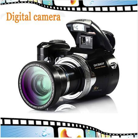 Digital SLR Camera 5MP CMOS Digital Sensor 8X Zoom Beautiful Video Camera Li-Battery Cheap Brand Camera