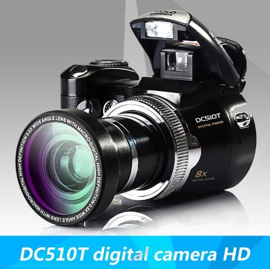 16Mp Max Digital Camera Protax/Polo DC510T SLR Shape Camera 5MP CMOS 8X Zoom Camera HD 720P Video Li-Battery NEW