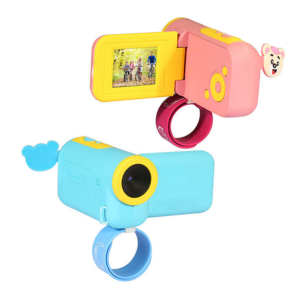 Mini Kids Digital Video Camera DV with Cartoon Stickers Christmas New Year Birthday Festival Gift for Children Boys Girls