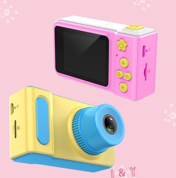 Mini Digital Camera Cute Cartoon Cam 1080P Kids Toddler Toys Children Birthday Gift 2 Inch Screen dropshipping