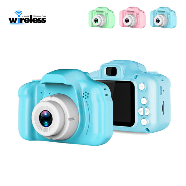 2 Inch HD Screen Chargable Digital Mini Camera Kids Cartoon Cute Camera Toys Outdoor Photography Props for Children Birthday Gift