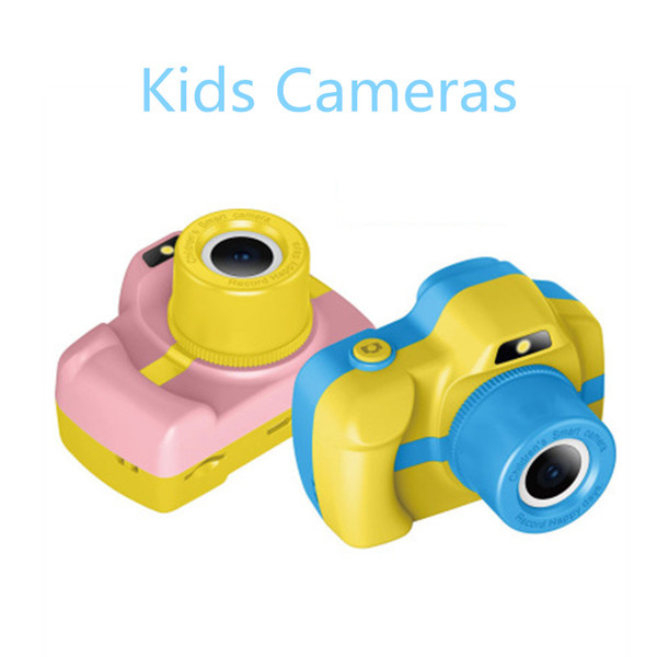 2019 New Kids Camera Mini Digital Camera 1080P Puzzle Games Toddler Toys Cute Cartoon Cam Children Birthday Gift for Boys Girls