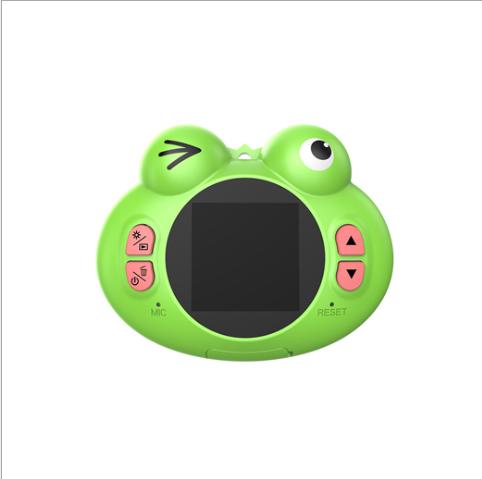 Children's digital camera cartoon frog children's camera multi-language DIY photography design camera