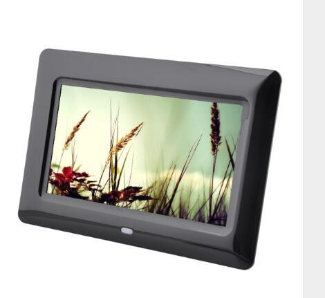 Digital Photo Frames 800*480 7inch TFT LCD Wide Screen Desktop Digital Photo Frame glass Photo Frame with retail package DHL free