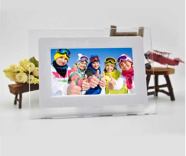 7 inch HD LCD Screen Desktop Digital Photo Frame Calendar Digital Picture Display Frame with Calendar Support Tf Sd Flash Drives