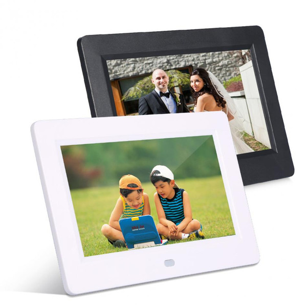 7inch Screen 800X480 Digital HD LED Electronic Photo Frame Clock Calendar Music Video Player Function with Remote Control