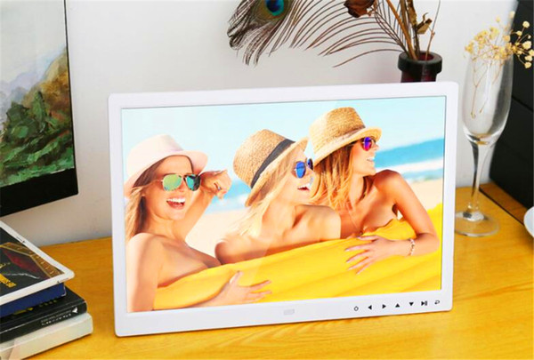 Wholesale Digital Photo Frame 15 inch Screen Touch Button Electronic Picture Porta Retrato Marco De Fotos Digital MP3 Living Room Bedroom