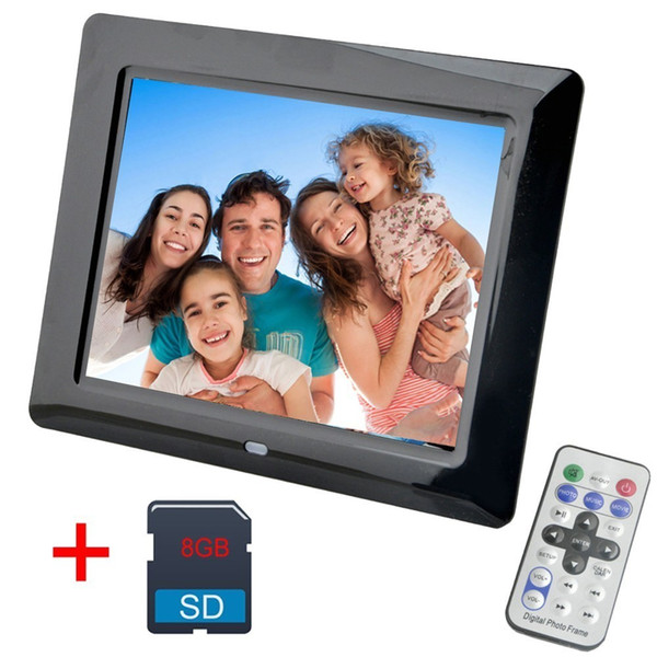 8 Inch Digital Photo Frame 8 GB LED Backlight High-Definition 800x480 Electronic Album Picture Music Video Good Gift