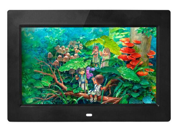 Digital Photo Frames 7inch TFT LCD Wide Screen Desktop Digital Photo Frame glass Photo Frame with retail package DHL free