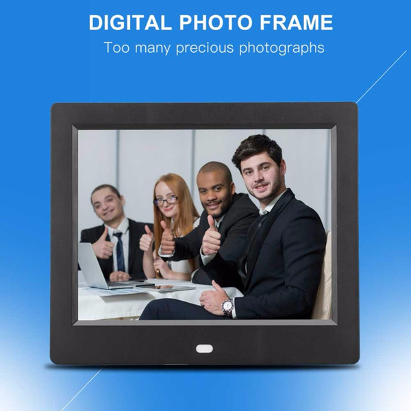 8inch Digital Photo Frame HD LED Screen 1024 * 768 MP3/4 Movie Player Calendar E-book Picture With Remote Control 110-220V