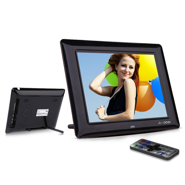 Frames Andoer 8'' HD TFT-LCD Photo Frame High Quality Digital Photo Clock MP3 MP4 Movie Player Digital Frame