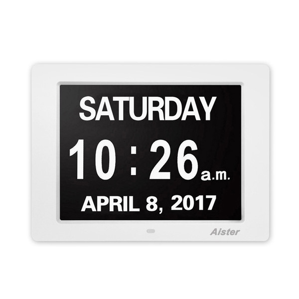 Digital Photo Frames EU plug 8 Inch TFT LCD Screen Digital Photo Frame Electronic Calendar Clock Display Multilanguages Hot Sale