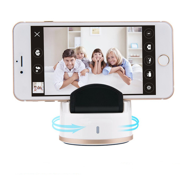 Wholesale- Portable 360 Degree Auto Face Tracking Selfie Robot 360 Degree Rotaing For Selfie Timer Party Family Gathering