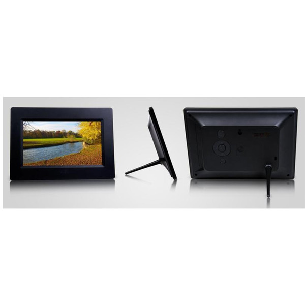 7inch HD LCD Digital Photo Frame with Alarm Clock Slideshow MP3/4 Player drop shipping D20