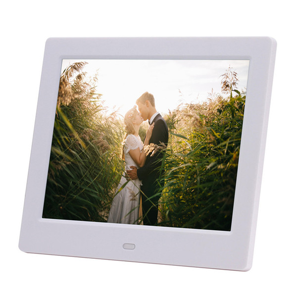 Tycipy 8 Inch Digital Photo Frame HD 1024*748 LED Electronic Album Picture Music Video Display Playback SD U-disk USB US UK Plug