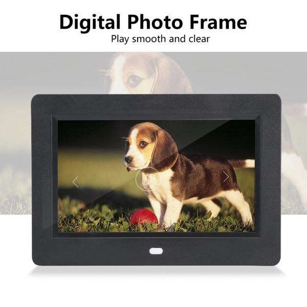 7inch Digital Photo Frame TFT display Screen 800X480 Clock Music Video Player with Remote Control with built-in speakers US Plug