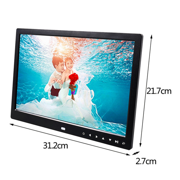 Freeshipping Multi-functional 13 Inch 1280*800 HD LED Digital Photo Frame High Resolution Digital Picture Frame Photo Album Frame