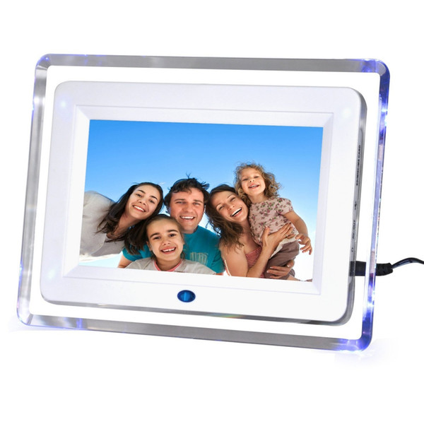 7 inche LED Photo Frame Digital Electronic Digitization Picture Album 800*480 Digital Signage Player Calendar Desktop Music