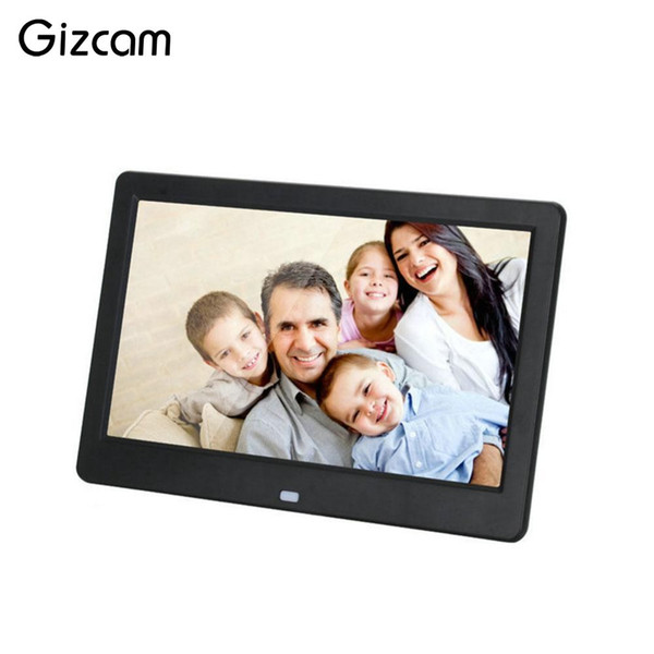 Gizcam 10'' HD Digital Photo Frame Music Movie Video Photograph Media Player+Remote US Plug