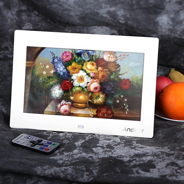 wholesale 10'' HD TFT-LCD 1024*600 Digital Photo Frame Electronic Photo Album Clock MP3 MP4 Movie Player with Remote Desktop