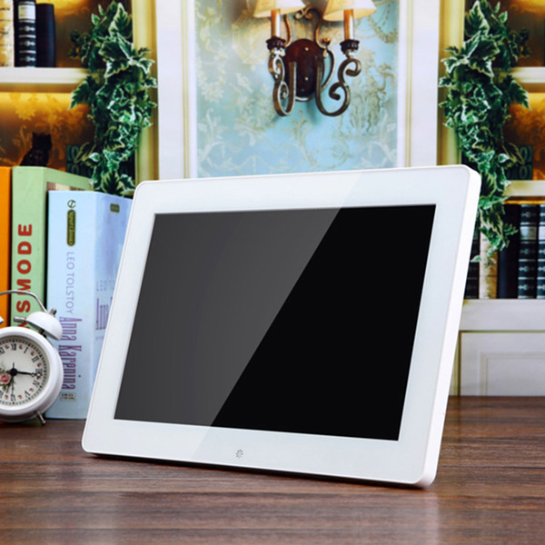 Digital Photo Frame 12'' HD TFT-LCD 1024*600 Electronic Frame with MP3/MP4 Movie Player Remote Desktop Digital