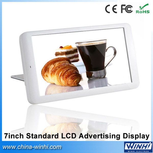 Wholesale- 7 inch plastic shell 1080p decode lcd screen shopping mall Auto play standard digital advertising signage player video