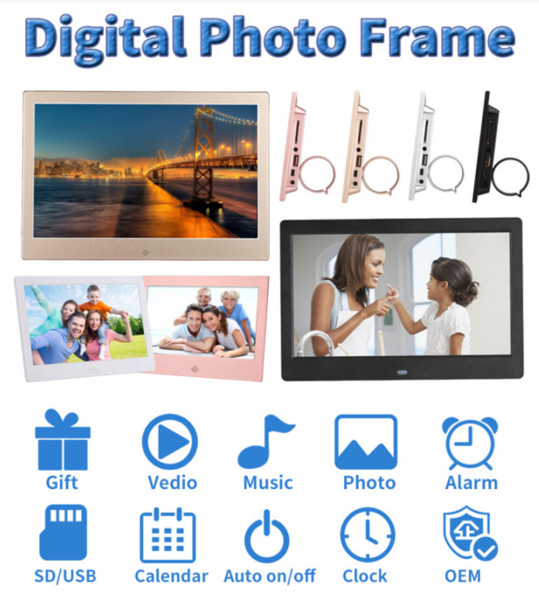 8inch lcd Tft Digital photo frame video music player; very popular digital photo frame, 2018hot brandnew frame