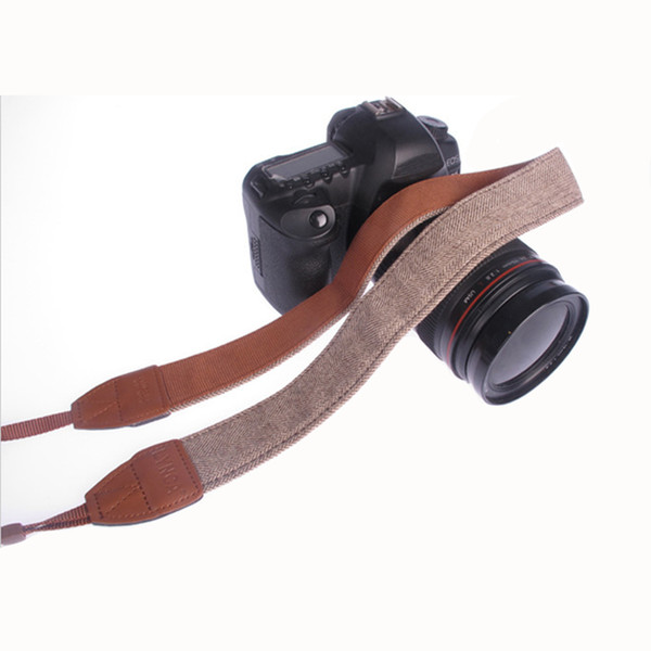 Universal Vintage Adjustable Cotton Leather Camera Shoulder Neck Strap Belt For Sony Nikon SLR Cameras Strap Accessories