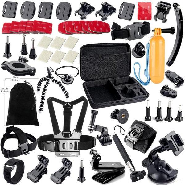 41 in 1 Helmet Chest Belt Head Strap Mount Adapter Accessories Kit Sets for GoPro SJCam XiaoMi