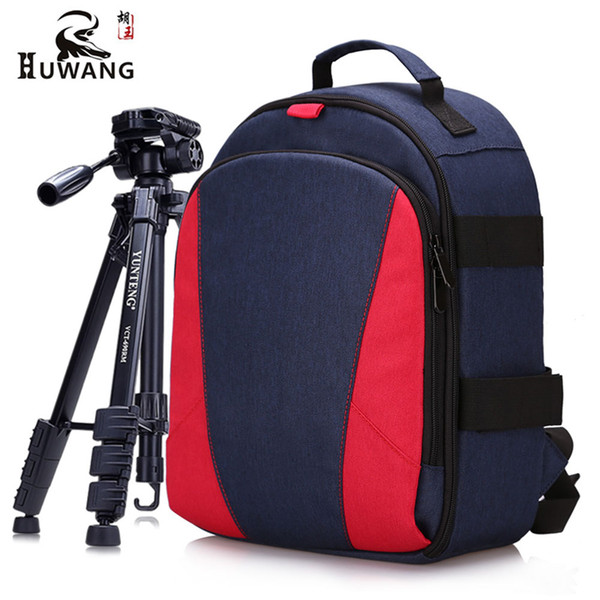 New Outdoor Photography Backpack Polyester Waterproof DSLR Camera Bag Multifucntion Pocket Big Capacity For Camera Lens Tripod.