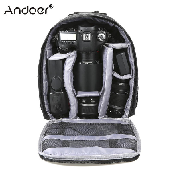 Outdoor Small DSLR Camera Bag Digital Camera Backpack Water-resistant Multi-functional Breathable Bag for