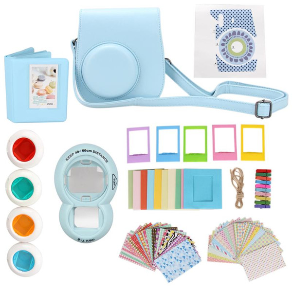 9 in 1 Instant Film Camera Album Bundles Kit Camera Case Bag Instant Camera Accessories set for Fujifilm Instax Mini 8