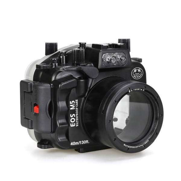 Meikon 40m/130ft Underwater Camera Housing For Canon EOS M5 18-55mm Lens Waterproof Bags Case For Canon EOS M5 18-55mm Camera