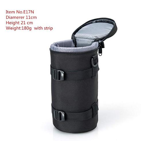 inner 21x11cm camera lens bag with shoulder strap for Nikon/conon/sigma/Sony