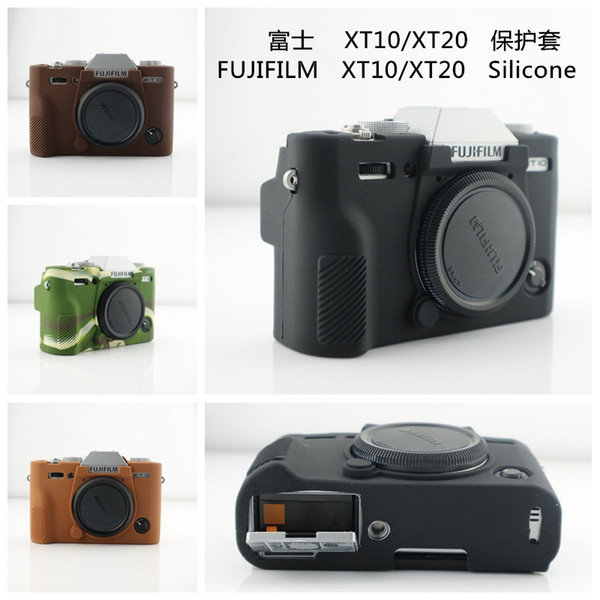 High Quality Silicone Bag Cover for Fujifilm X-T20 XT20 X-T10 XT10 Camera In 4 Colors,Free Shipping Leather Case Bag