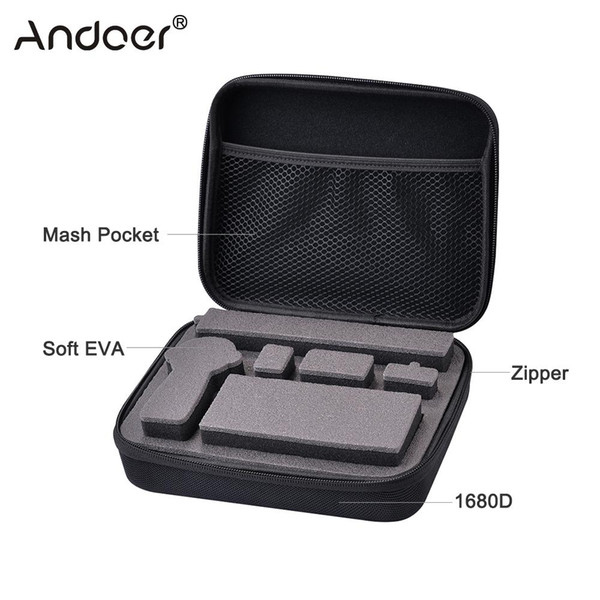 Andoer Protective Carrying Case Handheld Bag Pouch Splashproof Shockproof for Gear 360 4K Panoramic Camera Accessories