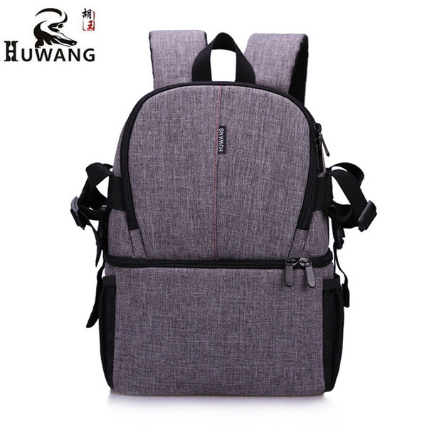 Fashion High Density Oxford Cloth DSLR Camera Backpack Outdoor Photography Camera Bags For Canon Nikon Waterproof Multi-Pocket Comfortable.