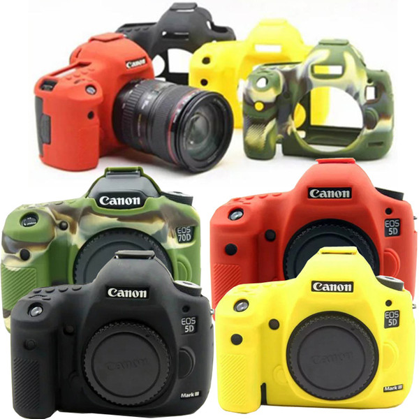 Camera Bag Soft Silicone Rubber Protective Body Cover Case For  5D Mark III IV S 5D 5DS 5D3 5D4 80D 800D For  6D