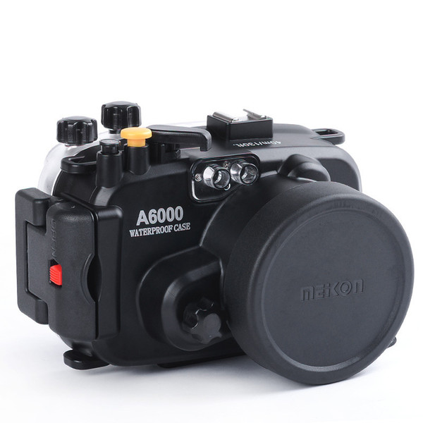For Sony A6000 16-50mm Lens Meikon 40M 130ft Waterproof Underwater Housing Case Cover Camera Diving Swimming