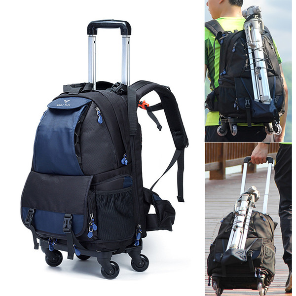 backpacking bag Large Space Trolley Photo SLR Case Nylon Bags Big Capacity Camera Waterproof w/ Rain Cover Backpack Bag