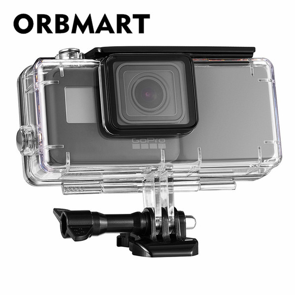 ORBMART Waterproof Protective Case Cover Housing Shell With 2300 mAh Extended Battery Side Power Bank For Hero 5 6 Camera