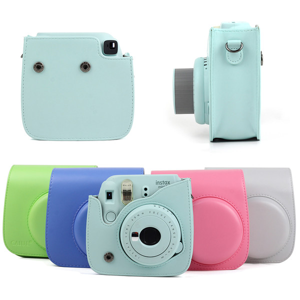 2019 new Mini Camera PU Leather Cover with Shoulder Strap For Instax Mini 9 Mini 8 Film Cameras Rated