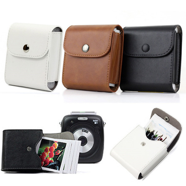 SQUARE Film Bag for Fuji Instax SQ6 SQ10 Photo Paper Pouch Vintage PU Leather SP 3 Camera Accessory Case