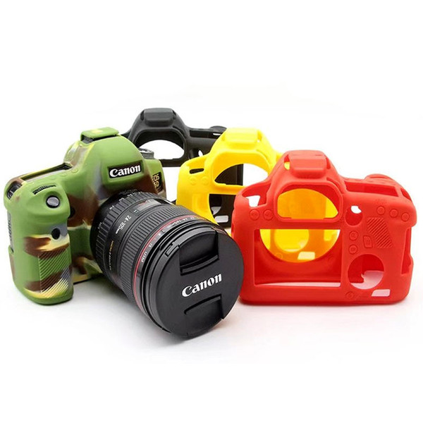 High Quality Silicone Camera Cover for Canon 6D/70D/77D/80D/650D/700D/5D Mark III/5D Mark IV Soft Rubber Camera Case Skin